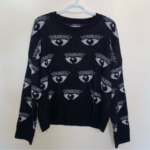 NWOT Shein Curve eyeball sweater, Sz 1X